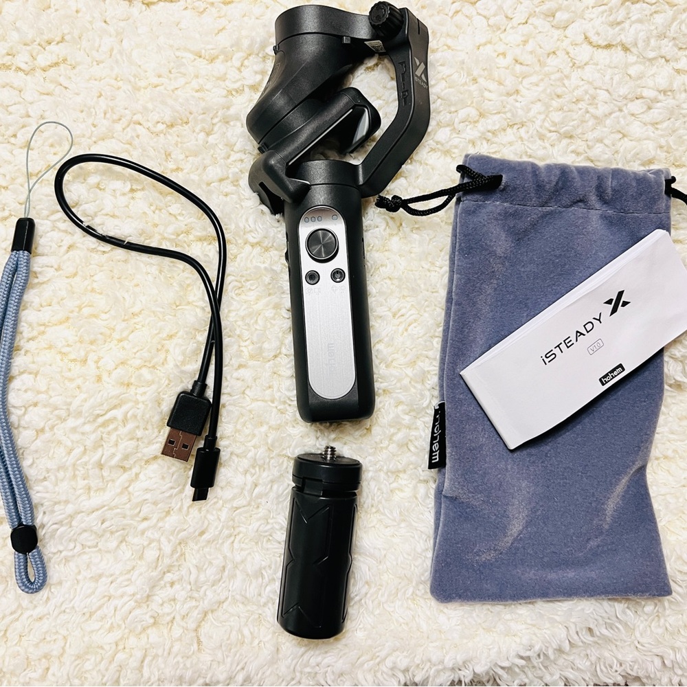 Hohem iSTEADY Gimbal v1.0 (Phone Tri-pod). Used a few times. LIKE Brand NEW